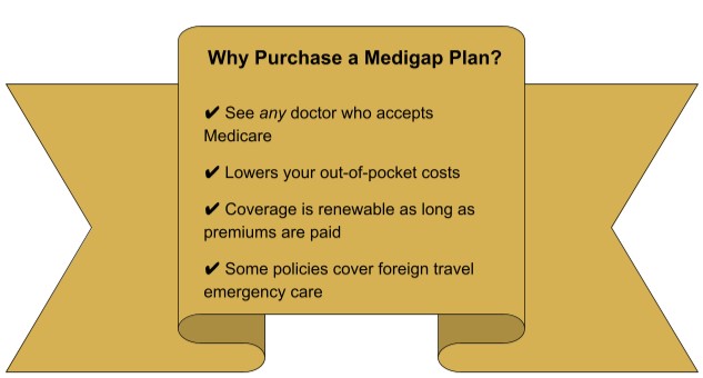 with a Medigap plan, you can see any doctor who accepts Medicare!